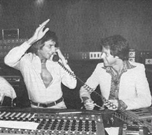 Ron Dante with Barry Manilow, mid-70's