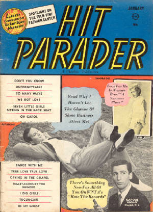 Clay Cole - Hit Parader Jan 1960 cover