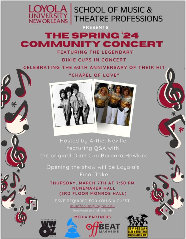 The Dixie Cups at Loyola University 3-7-24